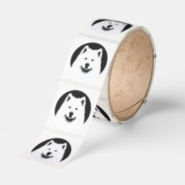 Adesivo Arte Pop Samoyed Para Amantes & Proprietários de S