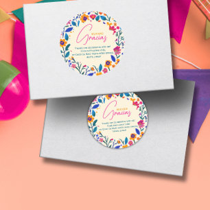 Adesivo Arte popular mexicano -Muito Obrigado Obrigado