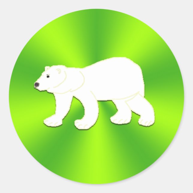 Adesivo Arte por Crianças - Palitos de Urso Polar (Frente)