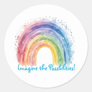 Adesivo Arte Por Debi, Rainbow Sticker