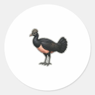 Adesivo Arte Raro do Pássaro Maleo - Ícone da Vida Selvage