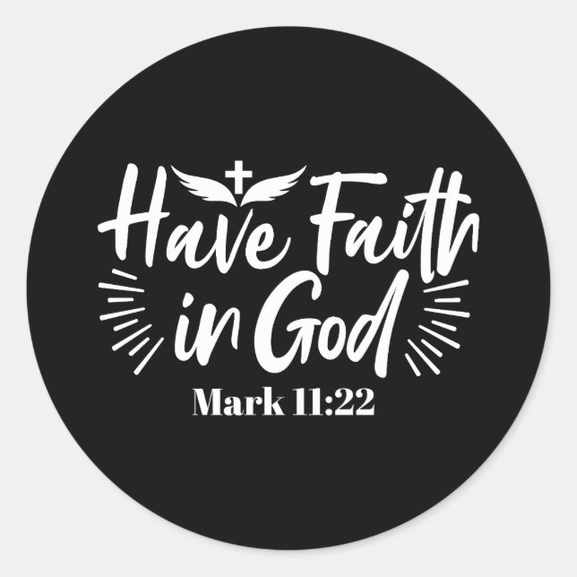 Adesivo Arte Religiosa: Tenha fé na Design das Escrituras  (Frente)