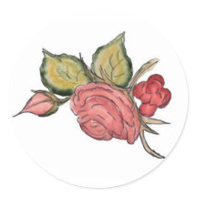 Arte Rosa Vermelha Antiga