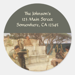 Adesivo Arte, Sappho e Alcaeus do vintage por Alma Tadema