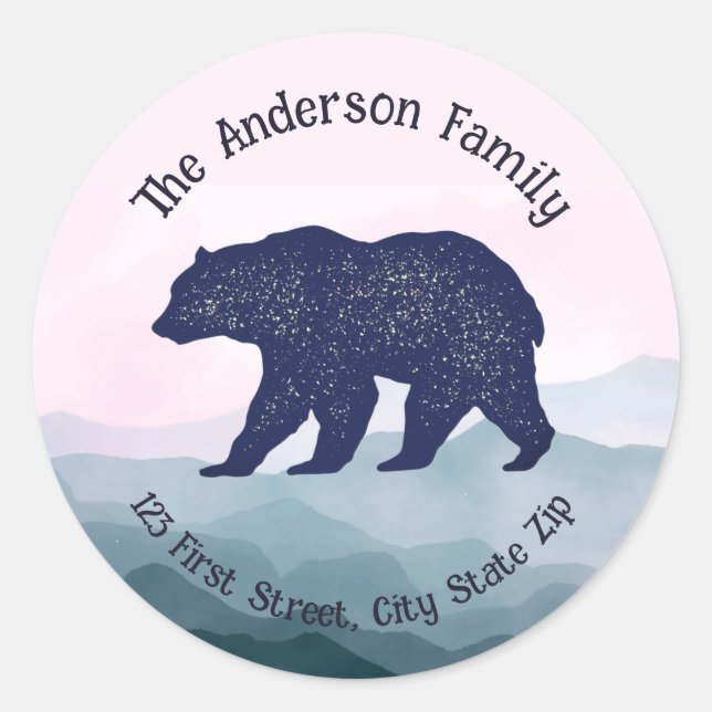 Adesivo Arte sobre a Natureza do Urso Grizzly Animal Selva (Frente)