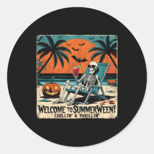 Adesivo Arte Tropical 1 do Halloween de Skeleton Beach