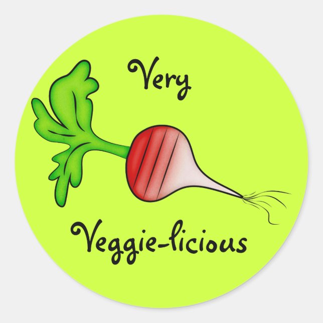 Adesivo Arte Vegetal Muito Veggie (Frente)