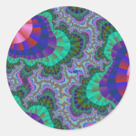 Adesivo Arte Verde e Azul