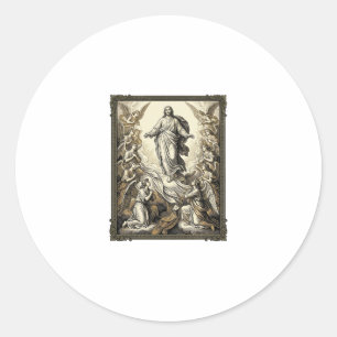 Adesivo Arte Vetorial de Gravação de Anjo da Ascensão Vint