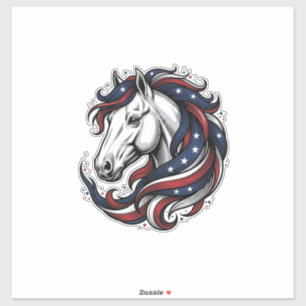 Adesivo Arte Vetorial de Xilogravura Vintage de Cavalo Pat