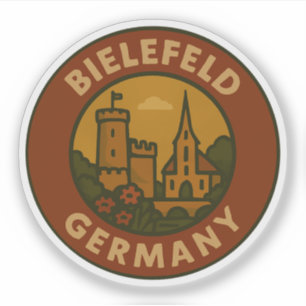 Adesivo Arte Vintage Bielefeld Alemanha