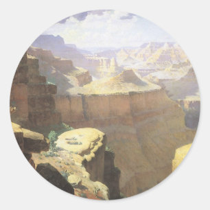 Adesivo Arte Vintage do Oeste Americano, Grand Canyon por