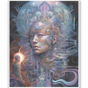 Adesivo Arte visionária do Homem Surreal