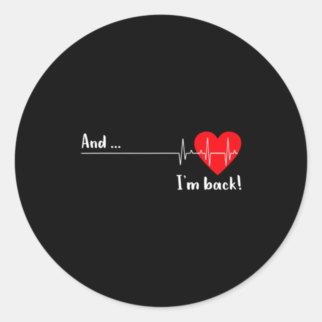 Adesivo Artery Open, Heart Diseases Surgery Heartbeat  (Frente)