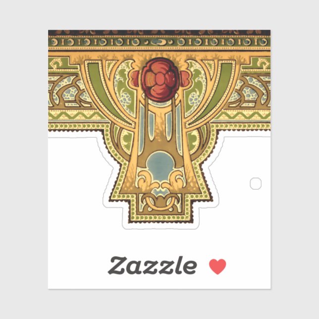 Adesivo Artes e Artesanatos, artífices ou Rosas de Estilo  (Folha)