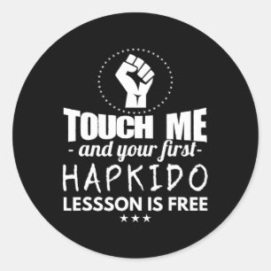 Adesivo Artes Marciais - A Primeira Lição De Hapkido É Liv