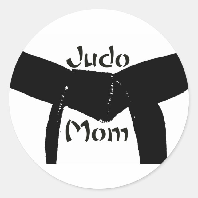 Adesivo Artes Marciais Belt Belt Judo Mãe Sticker (Frente)