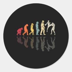 Adesivo Artes Marciais de Kickboxing de Evolução Nocautes