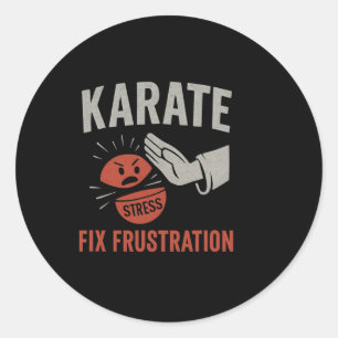 Adesivo Artes Marciais Engraçado Karate Fix Frustração Str