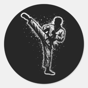 Adesivo Artes marciais Karate Kick Taekwondo Belt