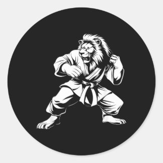 Adesivo Artes Marciais Leão Desenho de Artes Marciais Kick