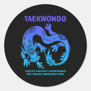 Adesivo Artes Marciais MMA Dragão Taekwondo Adolescentes M