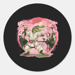 Adesivo Artes Marciais MMA Taekwondo Crocodilo Karatê