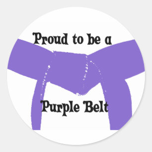 Adesivo Artes marciais orgulhosas ser uma correia roxa