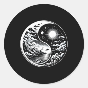 Adesivo Artes Marciais Qigong Yin Yang Tai Chi Yoga Medita