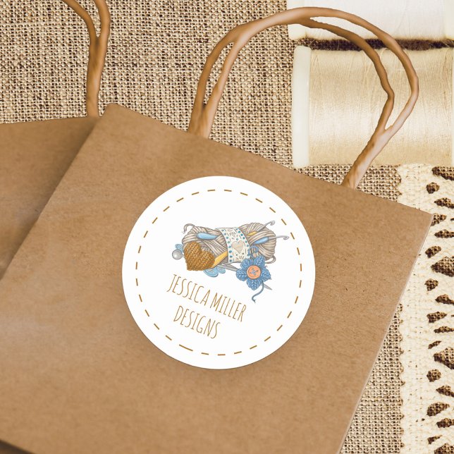 Adesivo Artesanato de Fios de País à mão (Branded labels for your packaging and handmade products)