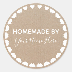 Adesivo Artesanato de Natal de Cookie Vintage com simples