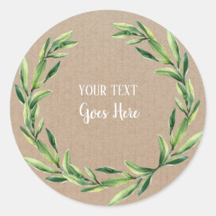 Adesivo Artesanato floral da grinalda do vintage Handmade