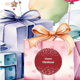 Adesivo Artesanatos do Floco de Neve Feliz de Natal da Cri