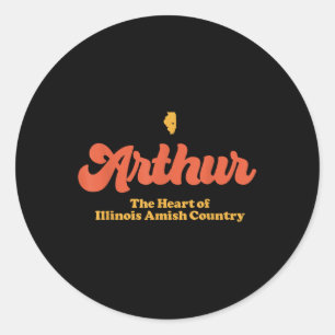 Adesivo Arthur Heart De Illinois Amish Country Retro On Da