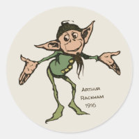 Arthur Rackham Gnome (cor) Irmãos Grimm CC0995