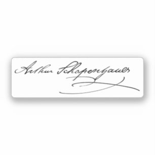 Adesivo Arthur Schopenhauer Signature
