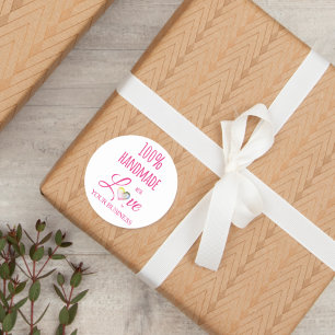 Adesivo Artigos de Artesanato de cotação de 100% feitos à