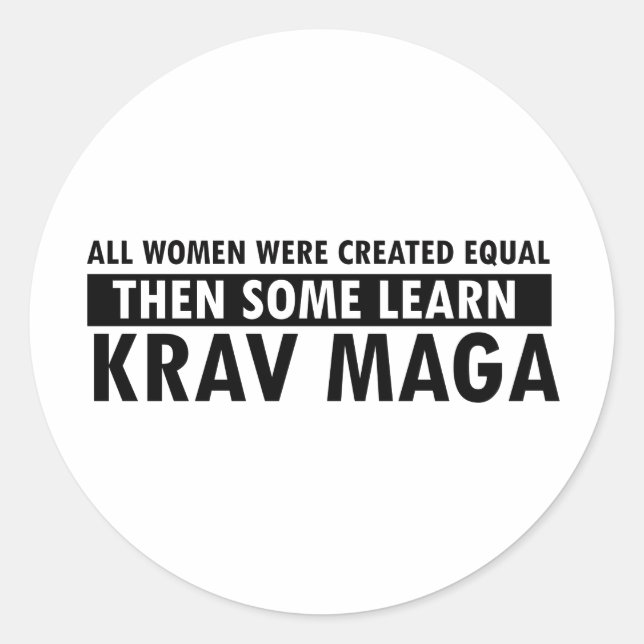 Adesivo Artigos do presente de Krav Maga (Frente)