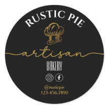 Artisan Home Bakery Dourado Chef Hat Black