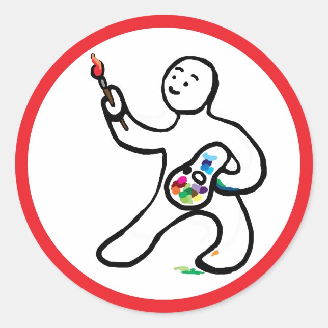 Adesivo Artista (Frente)