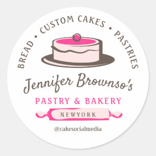 Adesivo Artista de Bolo de Padaria Cupcake