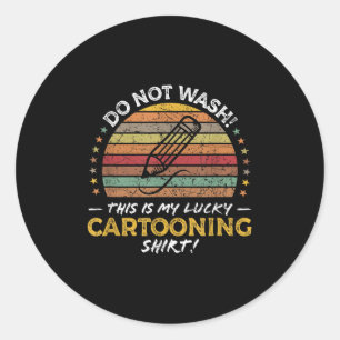 Adesivo Artista de Cartoon Engraçado, Gráfico de Cotação D