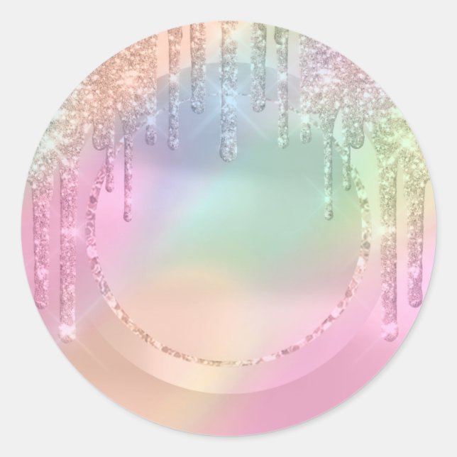 Adesivo Artista de Maquiagem  Drips Rosa Brilho 16 anos (Frente)