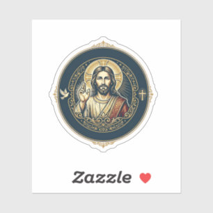 Adesivo Artista Digital Jesus Camiseta de Arte para iPad I