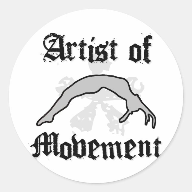 Adesivo Artista do movimento (Frente)