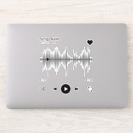 Adesivo Artista e Música do Player Personalizado