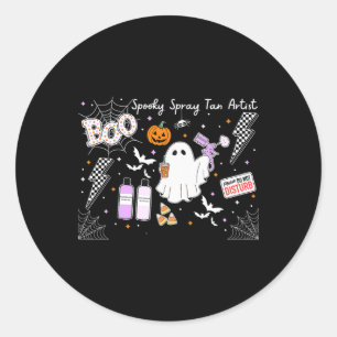 Adesivo Artista Louco Spray Tan Ghost Halloween Tanning Be