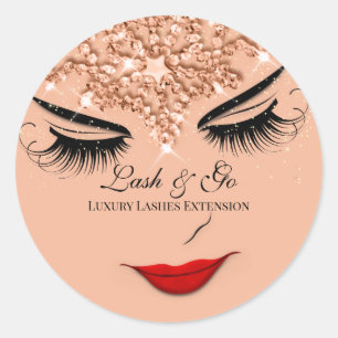 Adesivo Artista Makeup Lash Extension Lip Princess Rosa