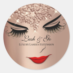 Adesivo Artista Makeup Lash Lábios Rosa Princess
