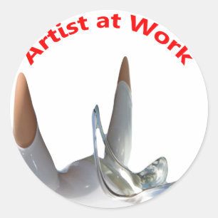 Adesivo Artista no Trabalho